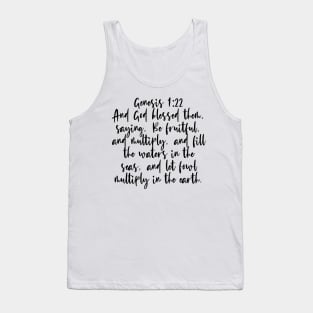 Genesis 1:22 Bible Verse Tank Top